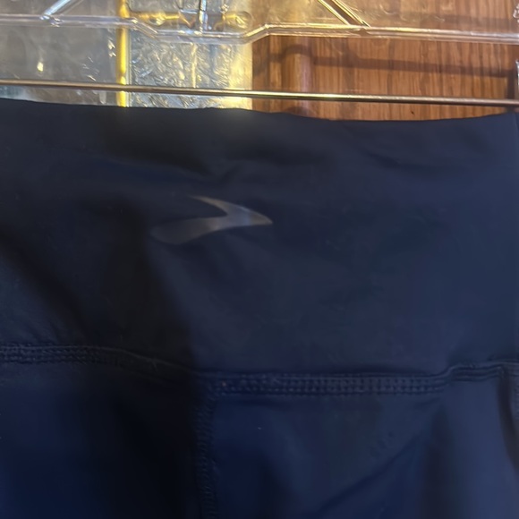 Brooks Women's Greenlight Running Capri Tights: BLUE/WHITE: NWT: SZ XS - Picture 6 of 6